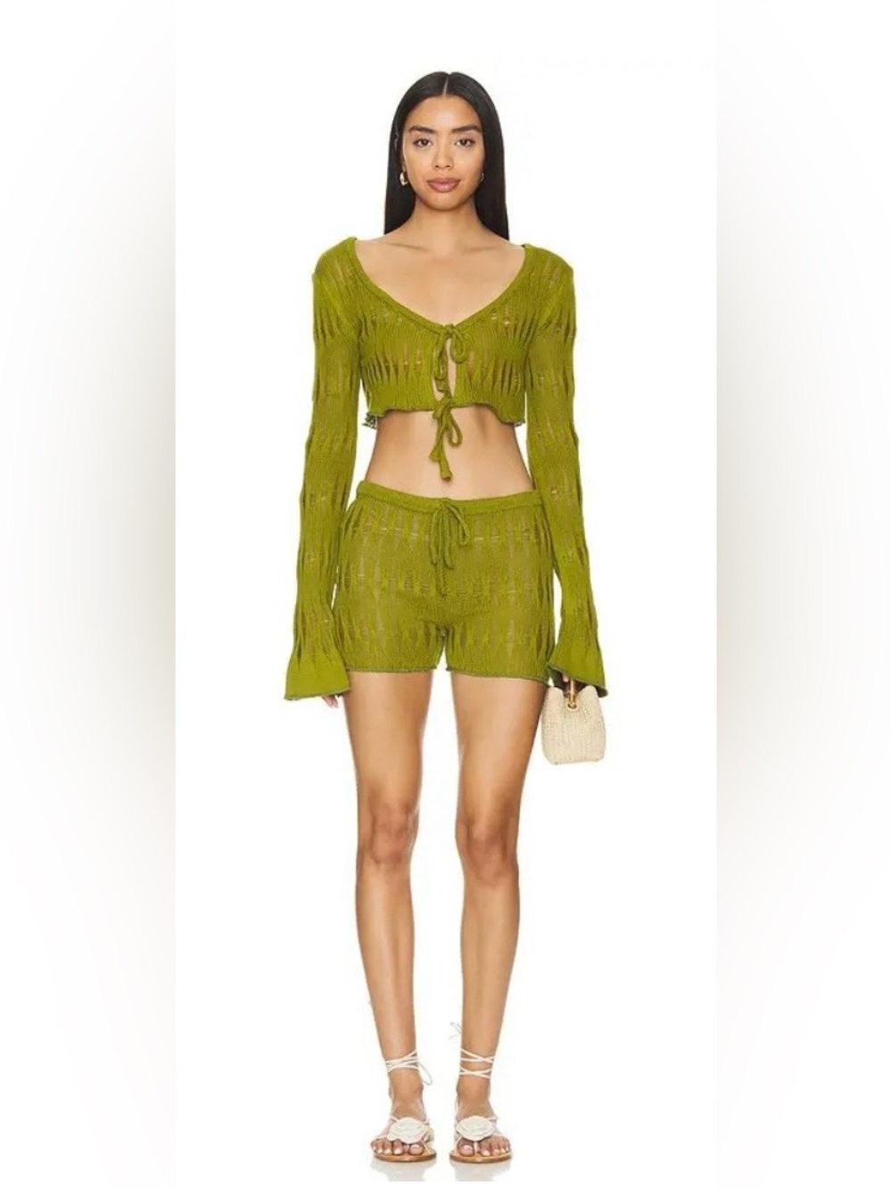 REVOLVE x TG Botanical Dolores Bolero Semi Sheer Organic Cotton
